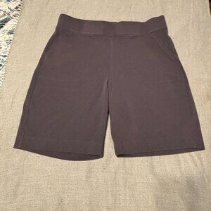 Duluth Trading Co. NoGa Cotton Naturale Pull-On 10-Inch Shorts, Large (Gray)